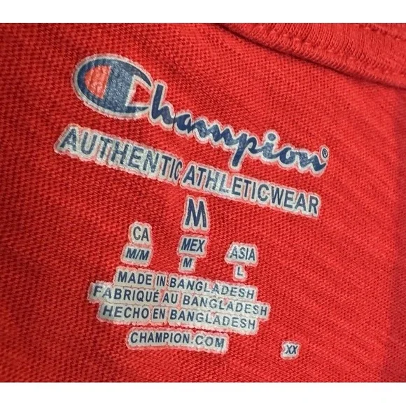 Ohio State Buckeyes red short sleeve t-shirt sz M‎ Champion 100% cotton GUC - Picture 2 of 5